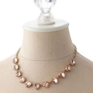 Stella & Dot Somervell Peach Crystal Statement Necklace